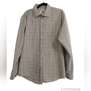 Joseph Abode men's button-down shirt size XL Checkered